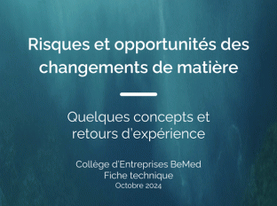 Fiche technique – Risques et opportunités des changements de matières...
